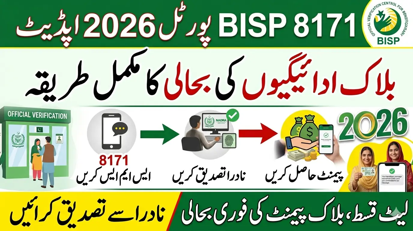 BISP 8171 Portal 2026 Update Step by Step Guide for Payment Recovery
